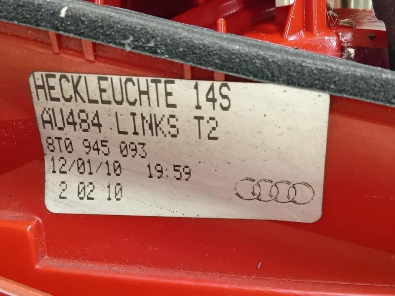 Fanale INT POST SX 8T0 945093 Audi A5 8T3 2008