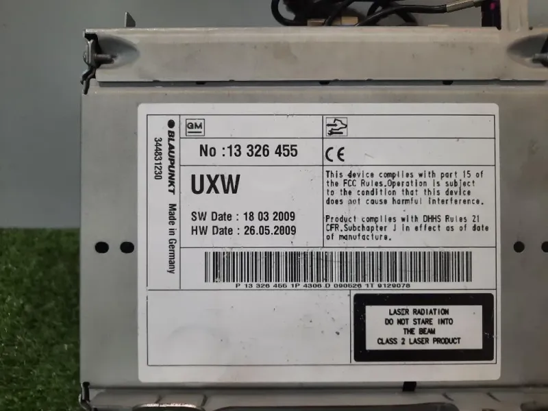 Unità Autoradio 13326455 Chevrolet Cruze 2011