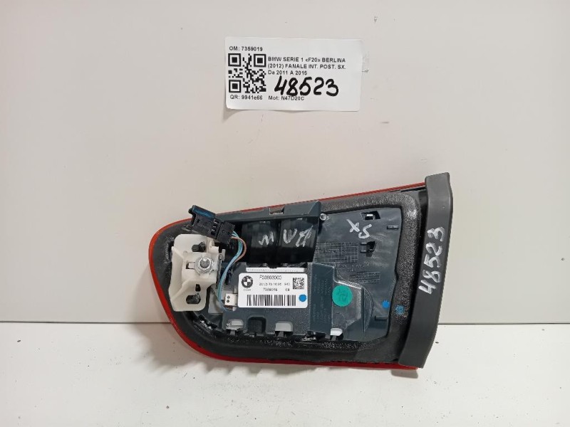 Fanale INT POST SX 7359019 Bmw Serie 1 F20 Berlina 2012