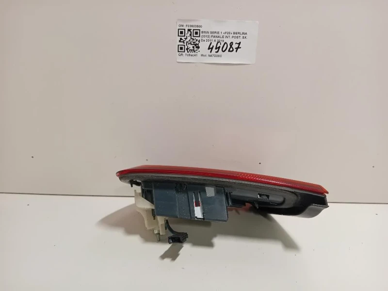 Fanale INT POST SX F03603500 Bmw Serie 1 F20 Berlina 2012