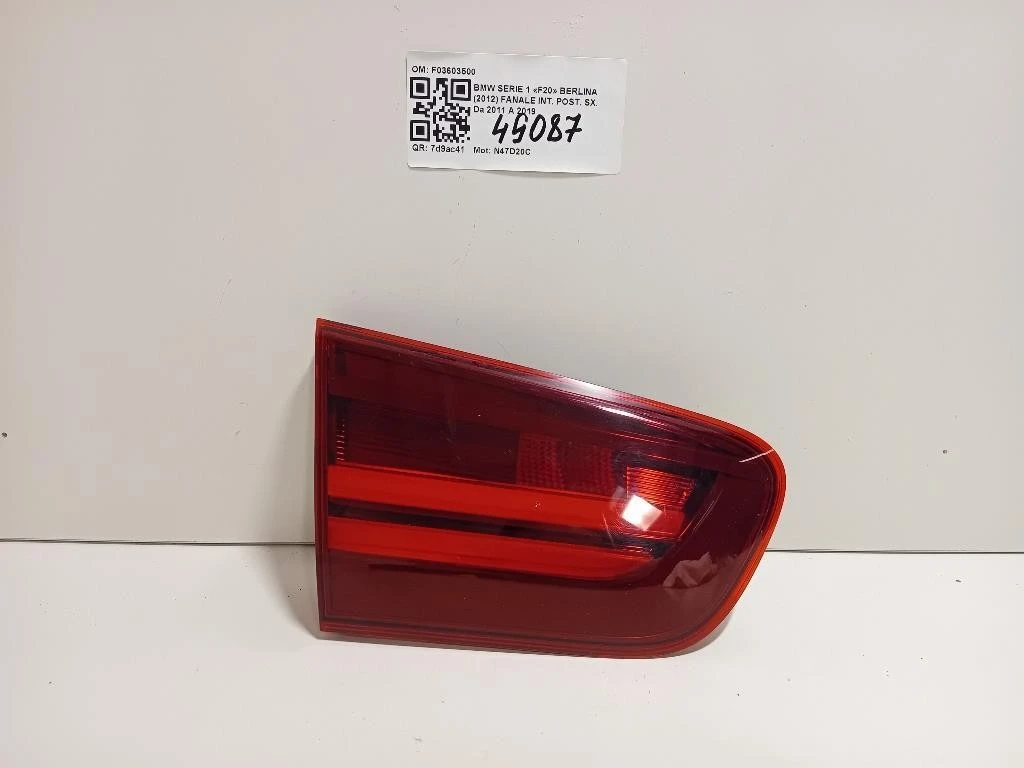 Fanale INT POST SX F03603500 Bmw Serie 1 F20 Berlina 2012