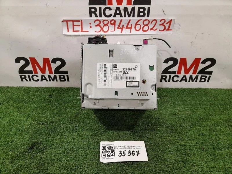 Unità Autoradio 22800670 Chevrolet Orlando 2011