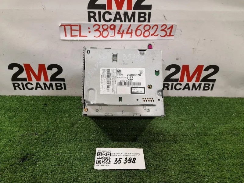 Unità Autoradio 22800670 Chevrolet Orlando 2011