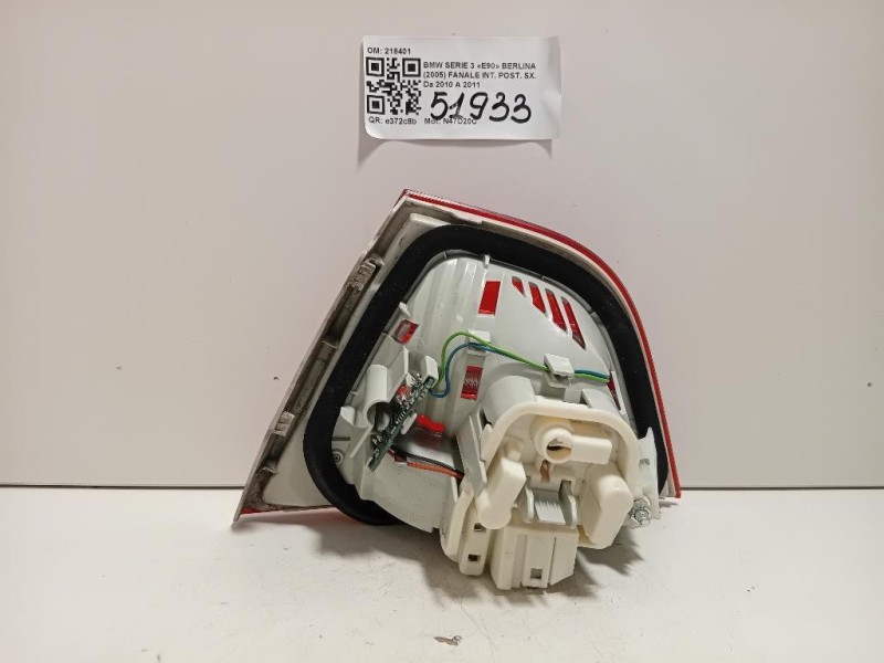 Fanale INT POST SX 218401 Bmw Serie 3 E90 Berlina 2005