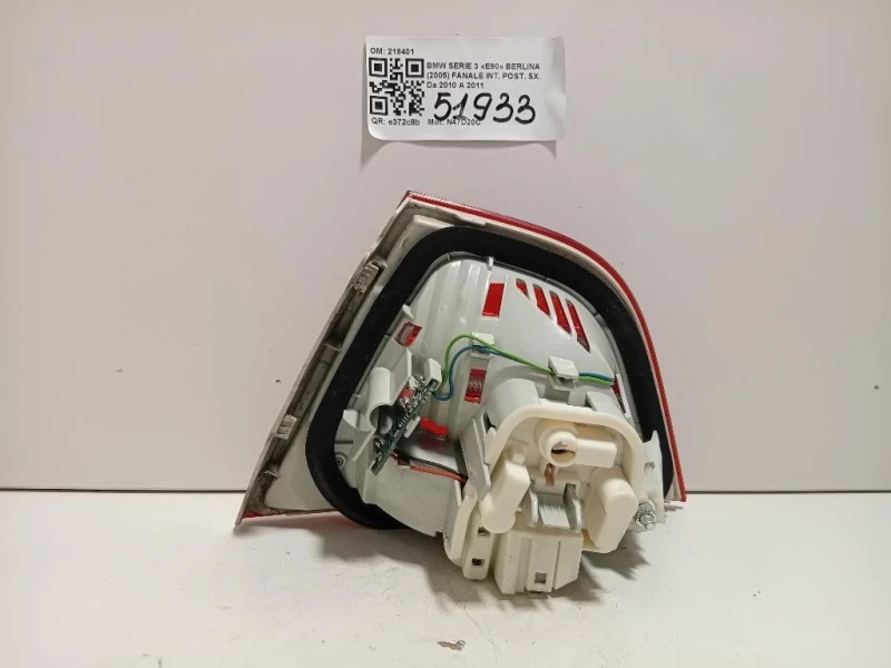 Fanale INT POST SX 218401 Bmw Serie 3 E90 Berlina 2005