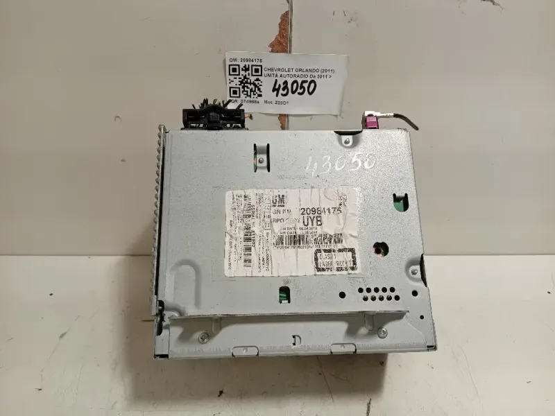 Unità Autoradio 20984175 Chevrolet Orlando 2011