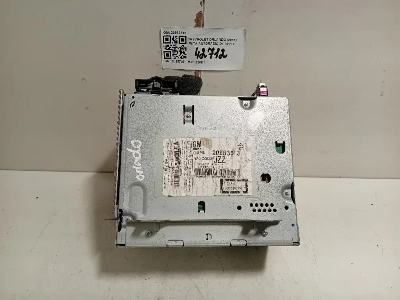 Unità Autoradio 20983513 Chevrolet Orlando 2011