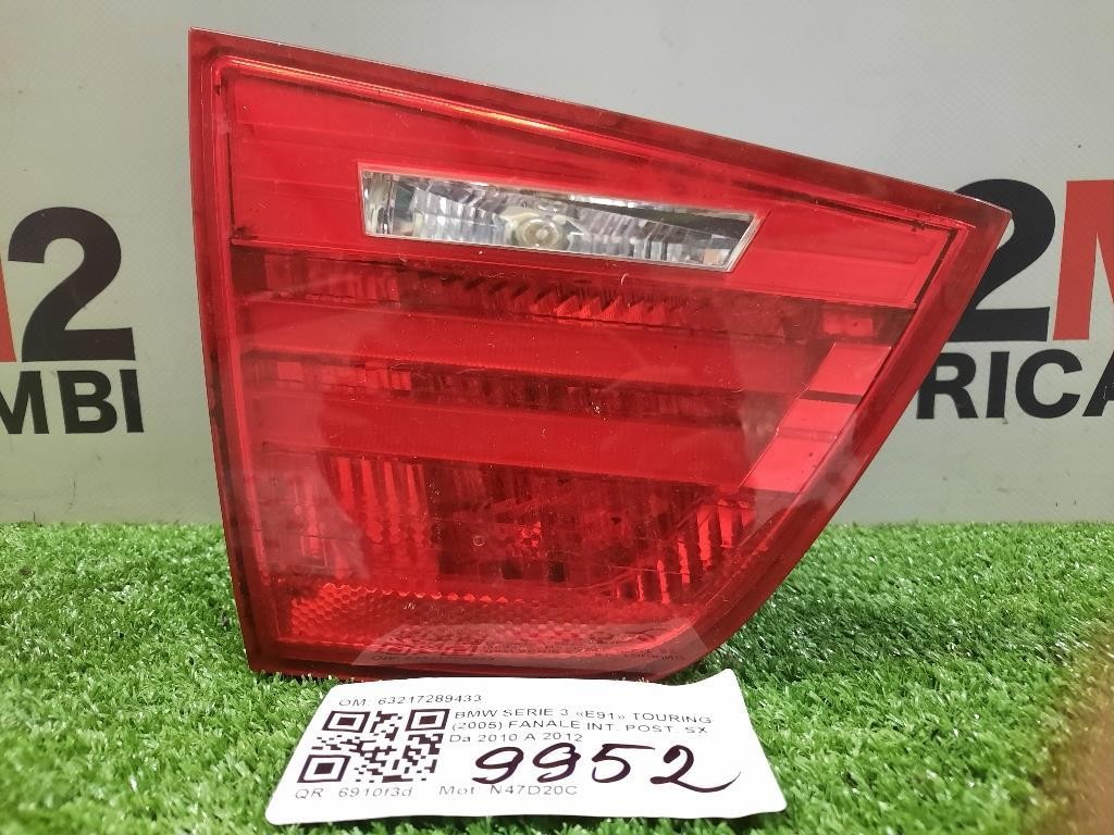 Fanale INT POST SX 63217289433 Bmw Serie 3 E91 Touring 2005