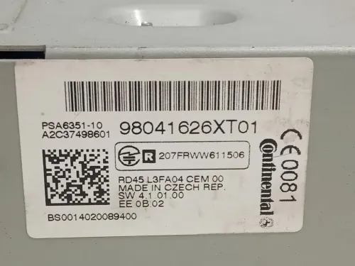 Unità Autoradio 98041626 Citroen Berlingo III 2015