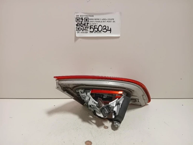 Fanale INT POST SX 6321725278005 Bmw Serie 3 E92 Coupe 2007
