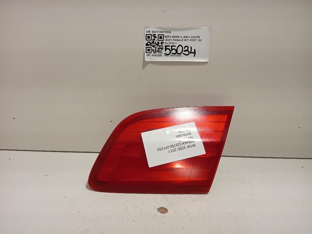 Fanale INT POST SX 6321725278005 Bmw Serie 3 E92 Coupe 2007