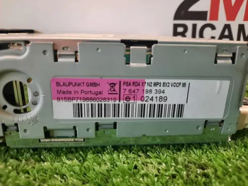 Unità Autoradio 9663080277 Citroen C5 III 2008