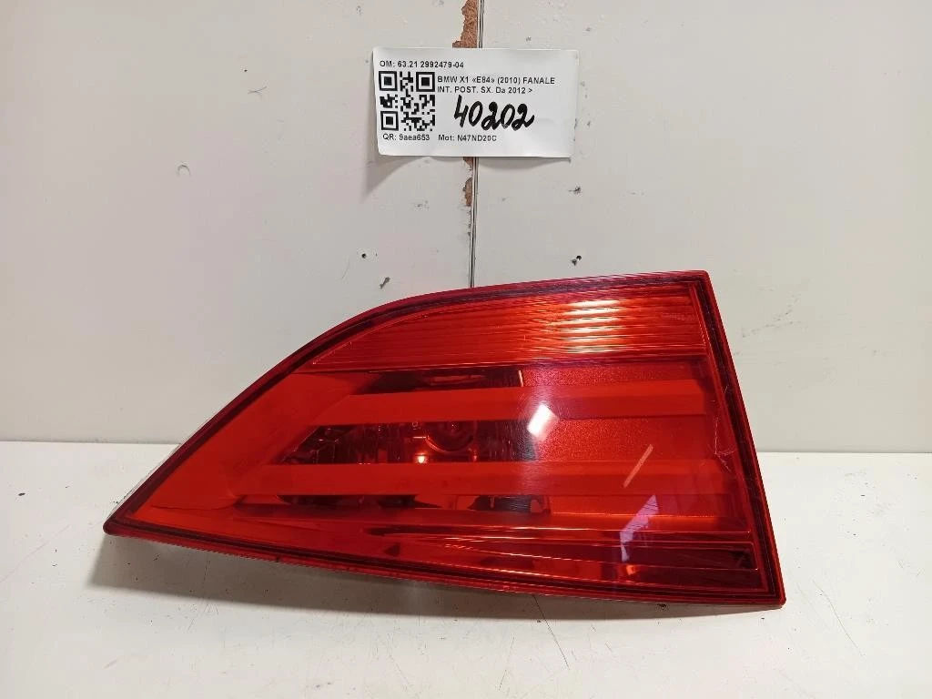 Fanale INT POST SX 6321 2992479-04 Bmw X1 E84 2010
