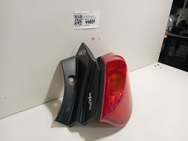 Fanale POST DX 50513612 Alfa Romeo Giulietta 2010