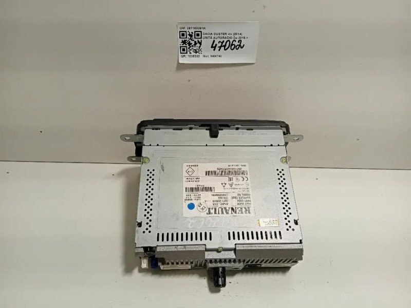 Unità Autoradio 281153391R Dacia Duster I 2014