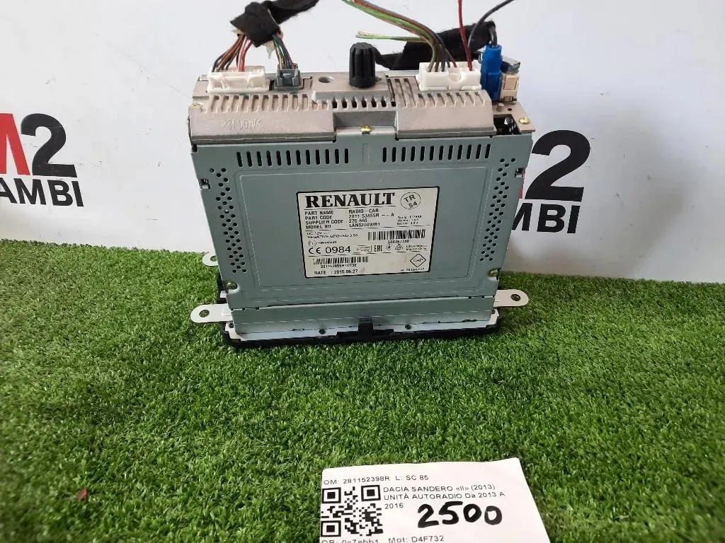 Unità Autoradio 281152398R Dacia Sandero II 2013