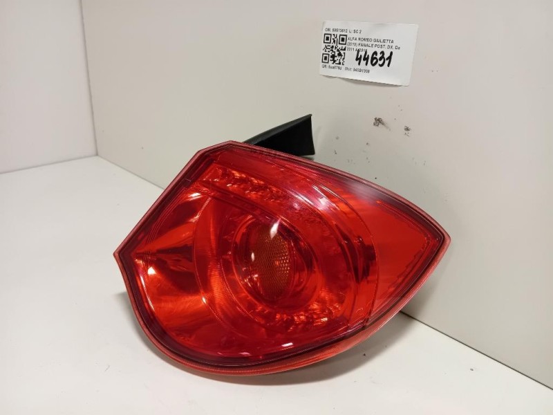 Fanale POST DX 50513612 Alfa Romeo Giulietta 2010