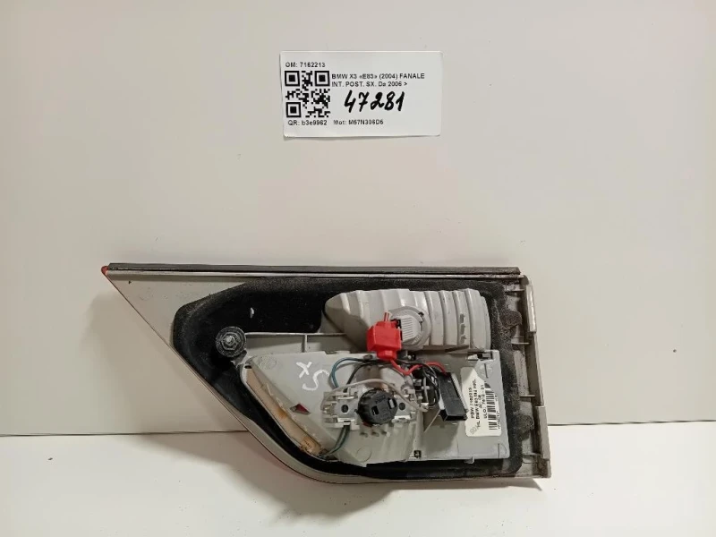 Fanale INT POST SX 7162213 Bmw X3 E83 2004