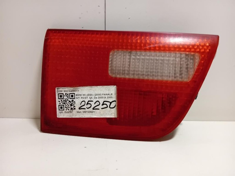 Fanale INT POST SX 63218409011 Bmw X5 E53 2000