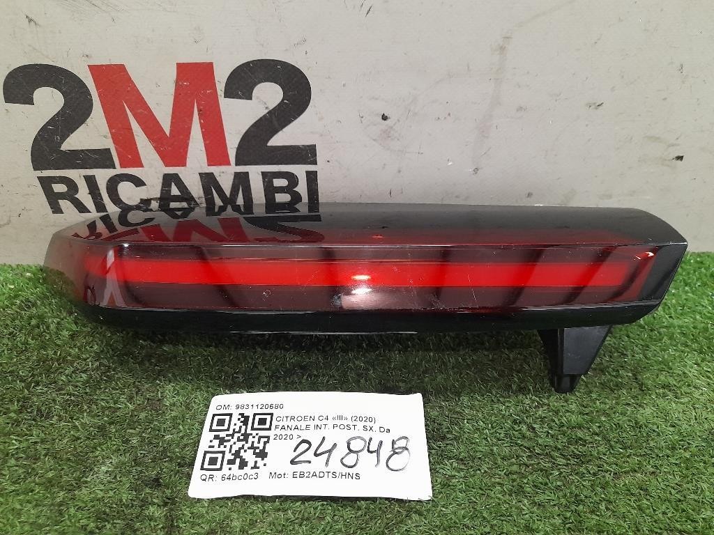 Fanale INT POST SX 9831120680 Citroen C4 III 2020