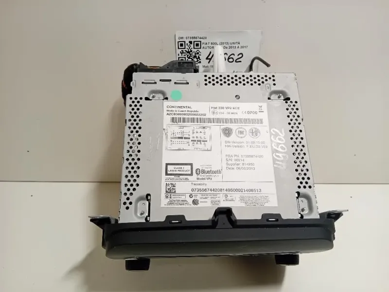Unità Autoradio 07355674420 Fiat 500L 2013
