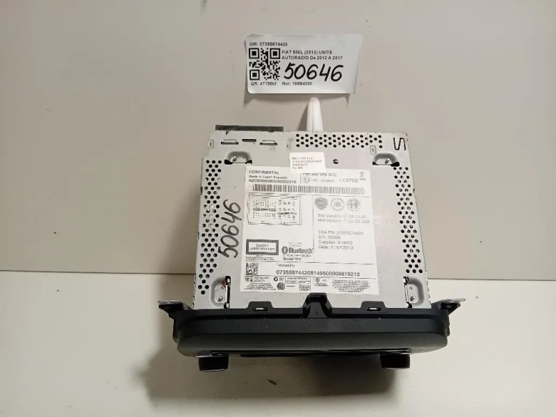 Unità Autoradio 07355674420 Fiat 500L 2013