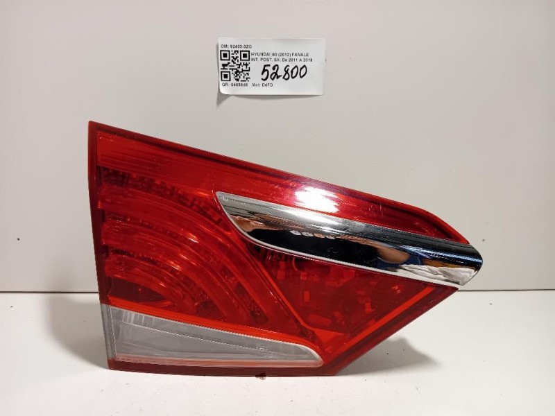 Fanale INT POST SX 92403-3ZO Hyundai I40 2012