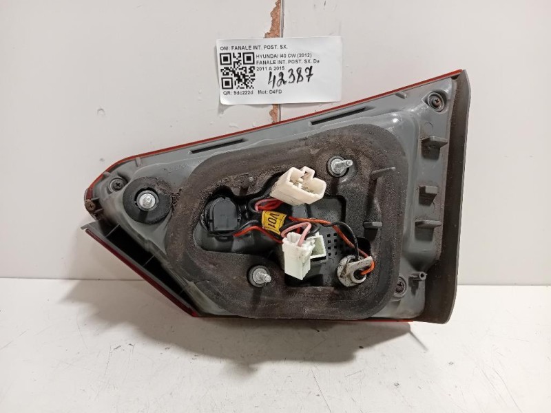 Fanale INT POST SX FANALE INT POST SX Hyundai I40 CW 2012