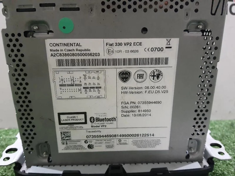 Unità Autoradio NO CODICE SBLOCCO 73559469 Fiat 500L 2013