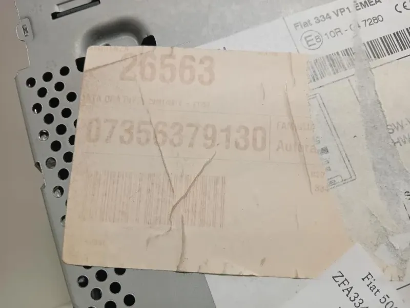 Unità Autoradio 07356379130 Fiat 500X 2015