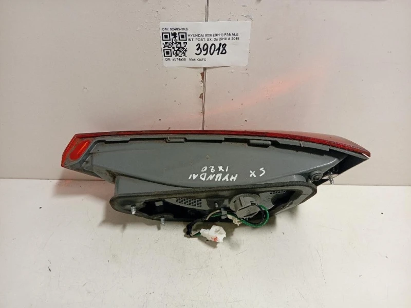Fanale INT POST SX 92403-1K0 Hyundai IX20 2011