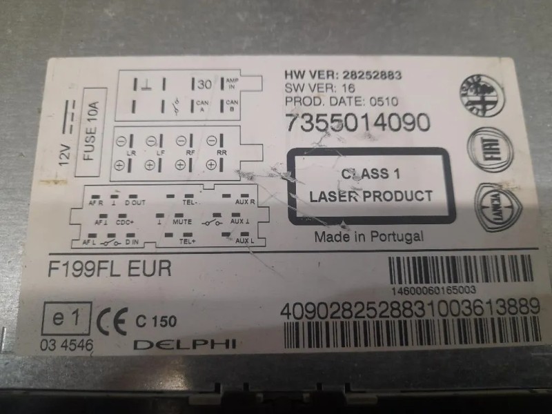 Unità Autoradio 7355014090 Fiat Grande Punto 2009