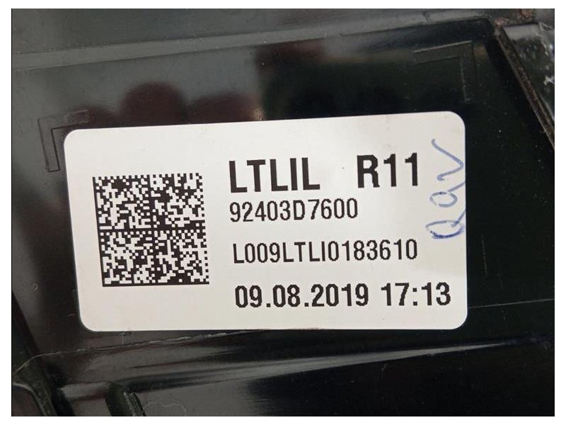 Fanale INT POST SX 92403D7600 Hyundai Tucson II 2018