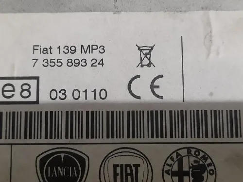 Unità Autoradio 735589324 Fiat Panda II 2012