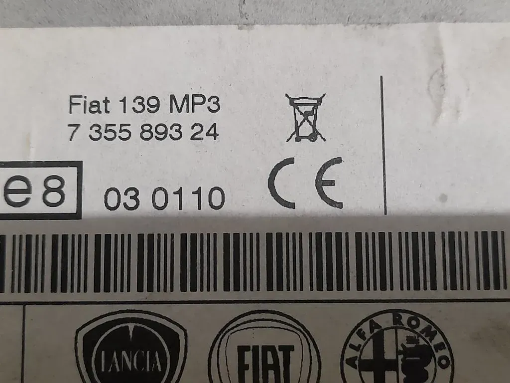 Unità Autoradio 735589324 Fiat Panda II 2012