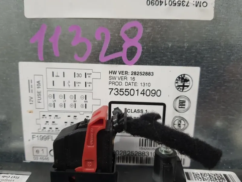 Unità Autoradio 7355014090 Fiat Punto EVO 2010