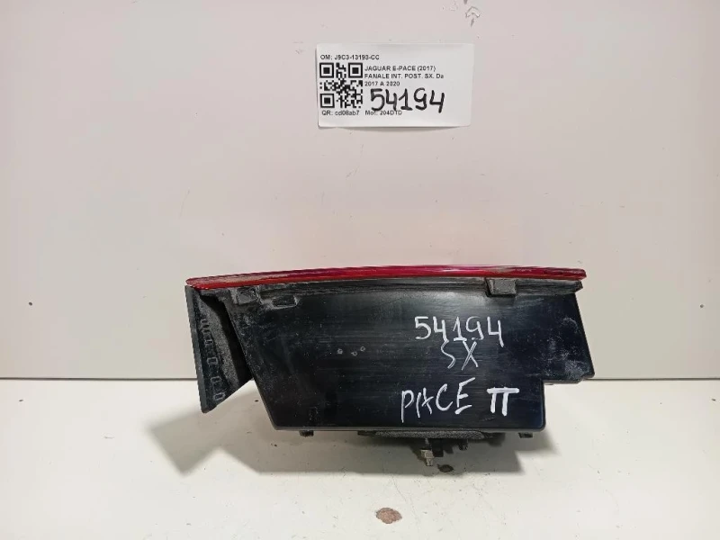 Fanale INT POST SX J9C3-13193-CC Jaguar E-pace 2017