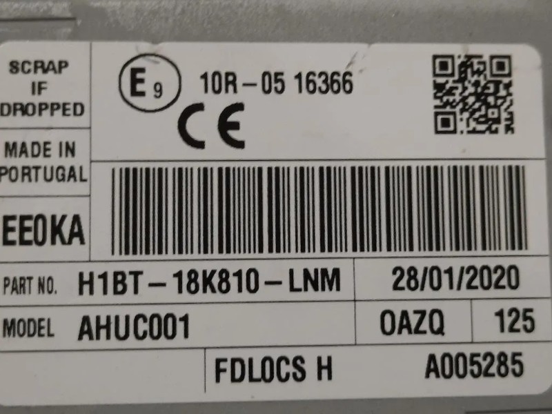 Unità Autoradio H1BT-18K810-LNM Ford Fiesta VI 2008