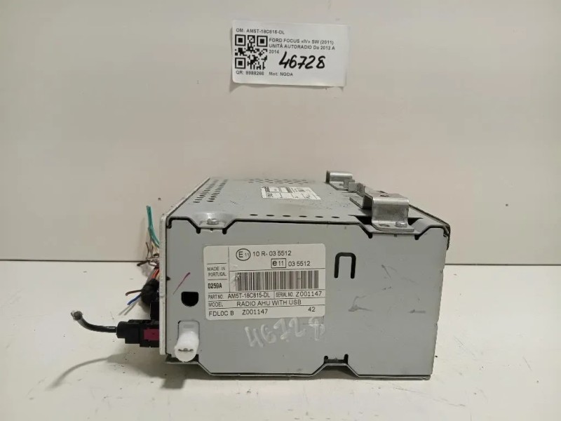 Unità Autoradio AM5T-18C815-DL Ford Focus IV SW 2011