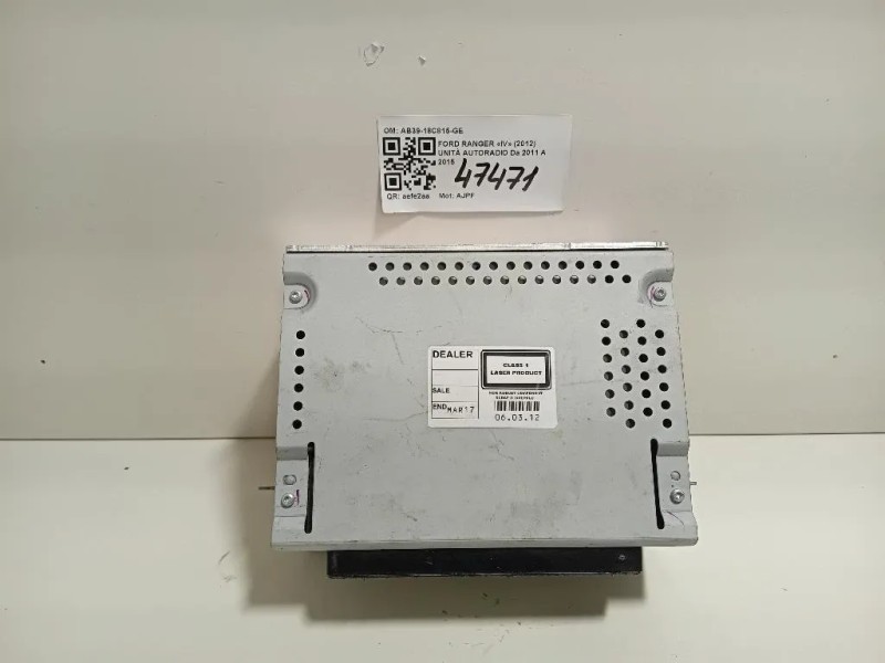 Unità Autoradio AB39-18C815-GE Ford Ranger IV 2012