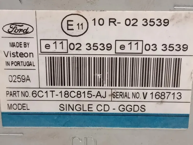 Unità Autoradio 02 3539 Ford Transit V 2006
