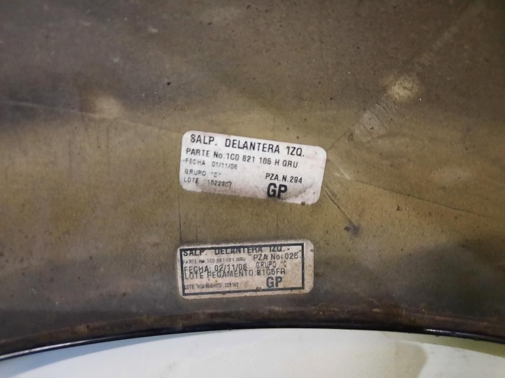 Parafango ANT SX 1C0821105H Volkswagen NEW Beetle I Cabrio 2002