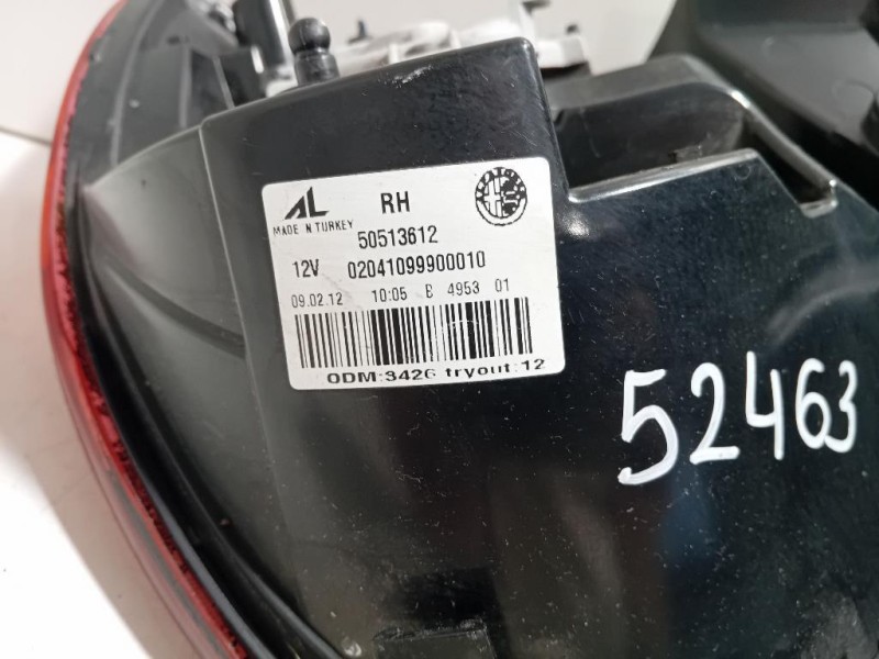 Fanale POST DX 50513612 Alfa Romeo Giulietta 2013