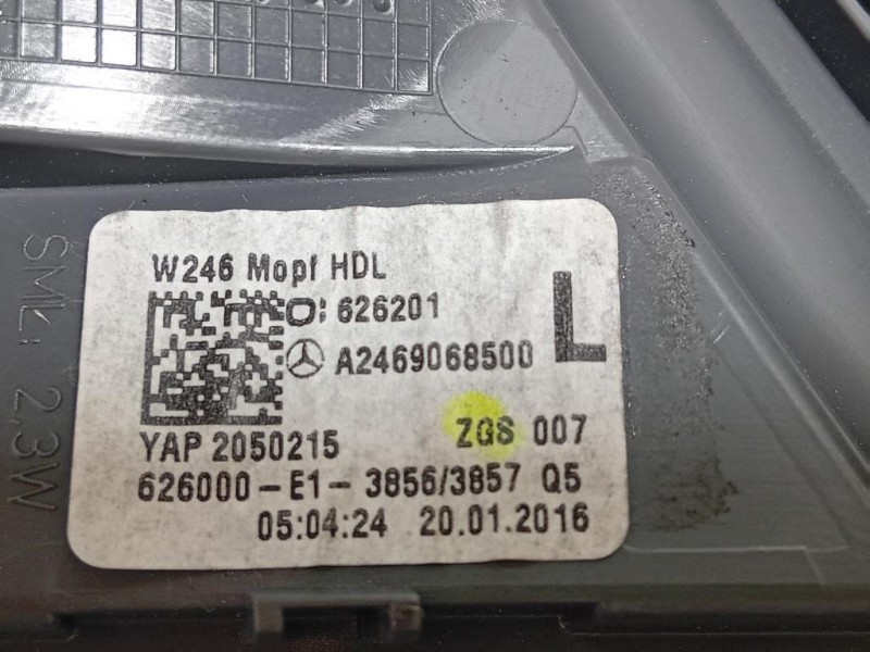 Fanale INT POST SX A2469066300 Mercedes Classe B W246 2012