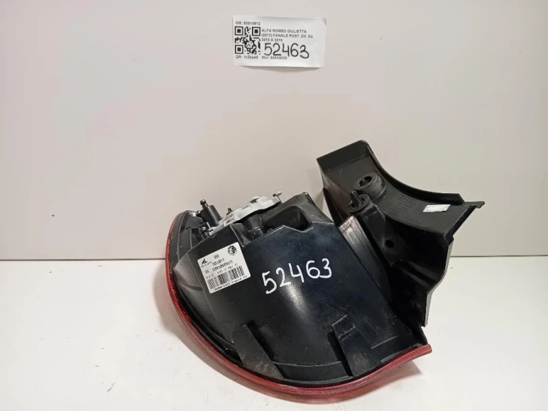 Fanale POST DX 50513612 Alfa Romeo Giulietta 2013