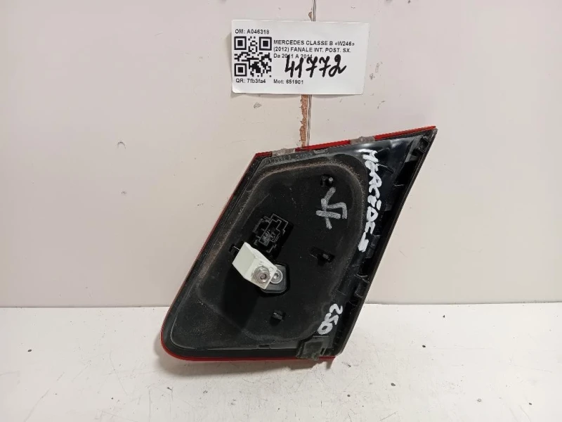 Fanale INT POST SX A046318 Mercedes Classe B W246 2012