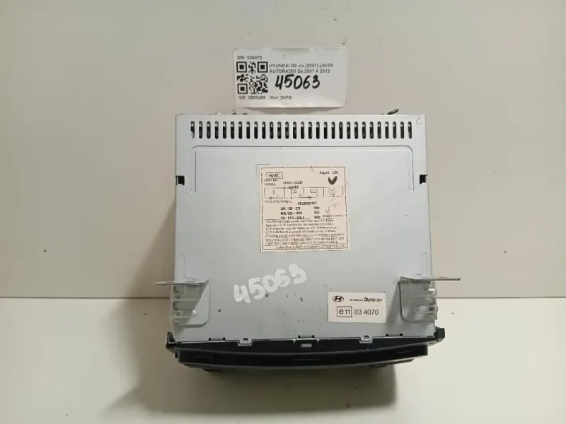 Unità Autoradio 034070 Hyundai I30 I 2007