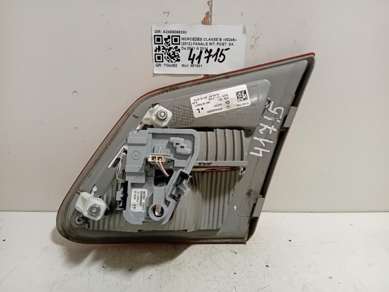 Fanale INT POST SX A2469066300 Mercedes Classe B W246 2012