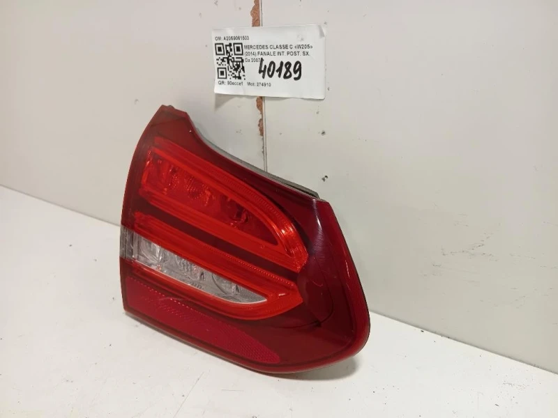 Fanale INT POST SX A2059061503 Mercedes Classe C W205 2014