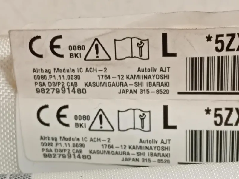 Air-bag A Tendina SX 9827991480 Opel Corsa F 2019